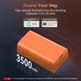 thumbnail image 2 of Batería de repuesto SMALLRIG para Sony NP-F550 3500mAh USB-C, 2 of 9