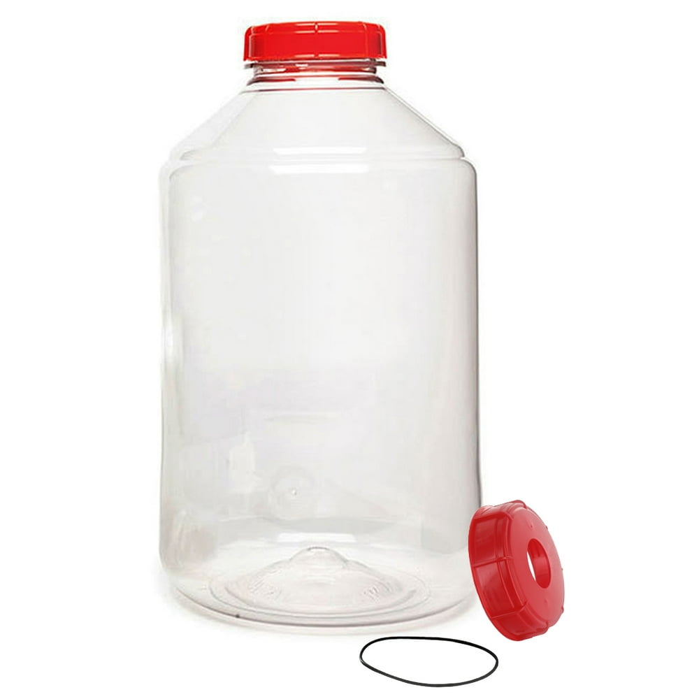 Fermonster PET Plastic 7 Gallon Wide Mouth Carboy With Extra Lid and