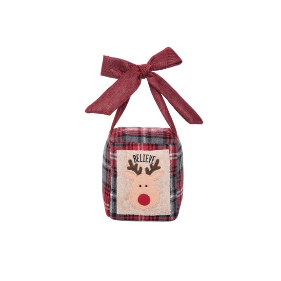 C&F Home Reindeer Doorstop  Red