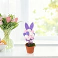 thumbnail image 2 of CoreLiving Easter Candy Dish Centerpiece Colorful Bunny Ear Rattan Jar For Spring Table Decorations Home Indoor Mantel Coffee Table Shelf Office Decor 1-Piece, 2 of 6