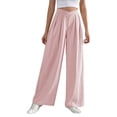 thumbnail image 4 of Women’s Pants Wide Leg Straight Baggy Red Pants Women Casual Comfy Work Pants Trendy Womens Pants, 4 of 4