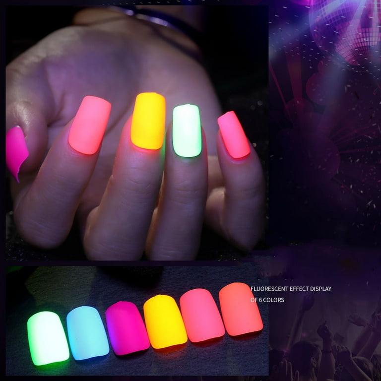 luminous acrylic nails