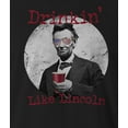 thumbnail image 2 of 9 Crowns Tees Men's 4th of July USA Independence Day T-Shirt (Lincoln-black, Large), 2 of 4