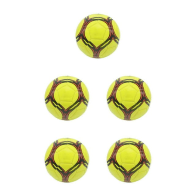 Decodeary Wear Resistant Soccer Ball Official Size - Training And Games Widely Used Newest Soccer Wide Application Range Football thickened yellow type 5 5Set