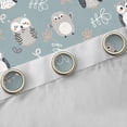 thumbnail image 4 of Homewish Funny Kawaii Owl Curtains Pack of 2 (42x84 Each), Cute Cartoon Animal Curtains Blackout, Teens Kids Boys Girls Bedroom Curtains, Blackout Curtains Home Decor, 4 of 6