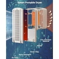 thumbnail image 7 of Clothes Dryer, 1600W-110V Portable Clothes Dryer, 67Inch-3 Tier Foldable Clothes Dryers Rack, Energy Saving Portable Dryer for Apartment, Indoor, Travel, RV, 7 of 7