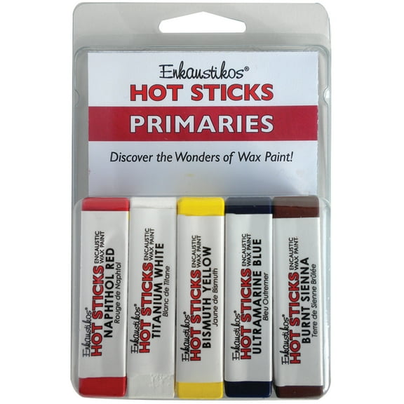 Enkaustikos Hot Sticks Set, 5-Sticks, Primaries