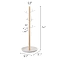 thumbnail image 2 of YAMAZAKI home 2310 5.1 x 5.1 in. Tosca Accessory Tree - White, 2 of 8