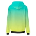 thumbnail image 5 of YUGYXL Womens Neon Print Oversized Sweatshirt Drawstring Pullover Sweatshirt Trendy Gradient Color Tops Fall Fashion Clothes Green XXXXL, 5 of 7