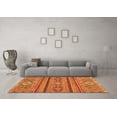 thumbnail image 3 of Ahgly Company Indoor Rectangle Abstract Orange Modern Area Rugs, 7' x 10', 3 of 4