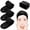 Black, variant on 4 PCS Spa Terry Cloth Headband, Adjustable Stretch Makeup Hair Band for Sport, Yoga, Shower, Facial