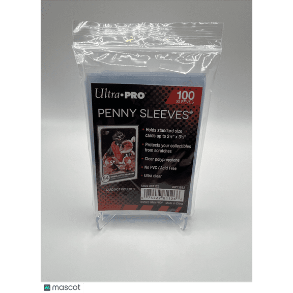 Ultra Pro Penny Card Soft Sleeves 1 Pack of 100 for Standard Sized Cards