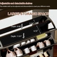 thumbnail image 2 of QinaQin Slim Three-Compartment Shoe Cabinet with a 31.5-Inch Recessed Design, Adjustable Shelves, and Freestanding Entryway Storage Unit, 2 of 9