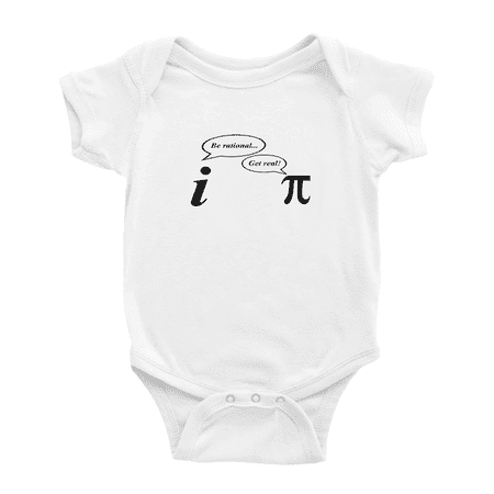 

Be Rational Get Real Imaginary Pi Math Cute Baby Clothing Bodysuits Boy Girl Unisex