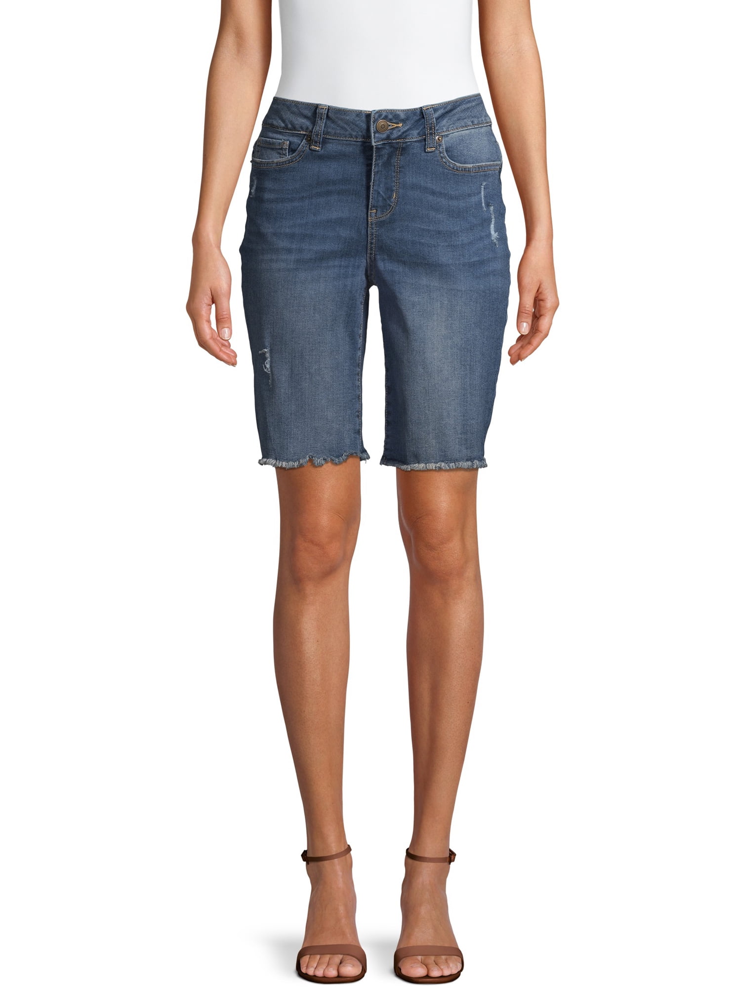 Tru Women's Denim Bermuda Shorts 
