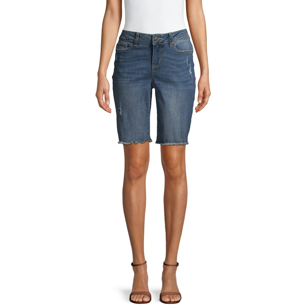 Time and Tru Time and Tru Women's Denim Bermuda Shorts