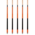 thumbnail image 2 of ASKA Set of 5 Orange L2 Pool Cue Sticks, 58" Canadian Maple, 13mm Tip, 19oz, 2 of 4