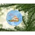thumbnail image 2 of Merry Christmas Shih Tzu Puppy Cut Ceramic Ornament 2.8 in x 2.8 in, 2 of 3