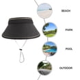 thumbnail image 3 of TEHAUX Sombrero Plegable Para Con Ancha Y Protección Uv En Color Negro, 3 of 7