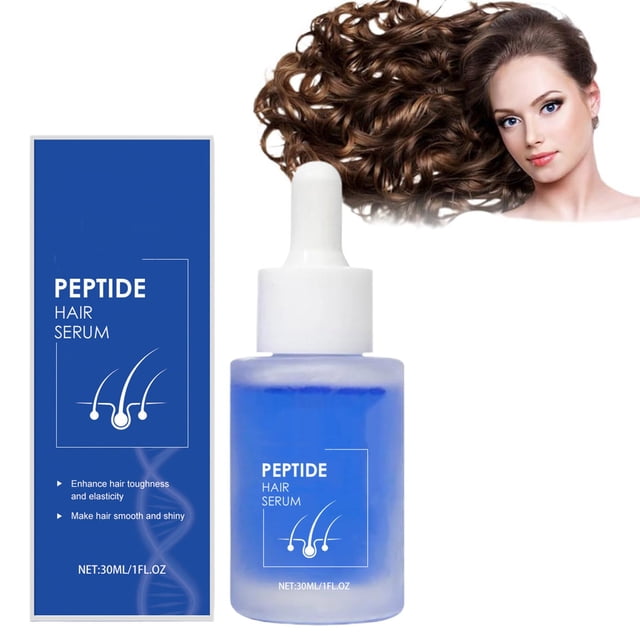 Cuidado Capilar con Péptidos de Cobre para Cabello Grueso y Sedoso (30 Ml) | Fortalece Los Folículos Pilosos Frágiles | Ingredientes Naturales | Aumenta La Densidad Capilar | Fácil de Usar | Apto par