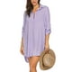 thumbnail image 2 of Txlixc Mujeres Traje de baño Cubrir Camisas, Damas Traje de baño Cubrir Ups Mini Vestido Bikini Playa Túnica Tops Txlixc Estilo de ocio, 2 of 7