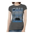 thumbnail image 1 of Womens California Republic Blue Tribal Pattern Black T-Shirt - Slate - X-Large, 1 of 1