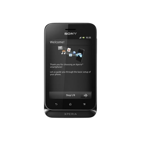 Sony XPERIA tipo - 3G smartphone - RAM 512 MB - microSD slot - 3.2" - 320 x 480 pixels - rear camera 3.2 MP - classic black