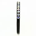 thumbnail image 4 of TK3556 - IP Black(Ion Plating) Stainless Steel Ring with Top Grade Crystal  in Aurora Borealis (Rainbow Effect) Size 6, 4 of 5