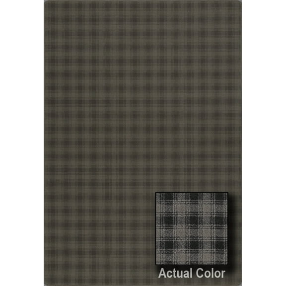 Milliken Imagine Area Rug HICKORY RUN Hickory Run Midnight Rows Plaid 2' 8" x 3' 10" Rectangle