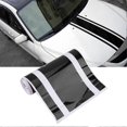 thumbnail image 4 of Autocollant pour capot de voiture, autocollant décoratif pour carrosserie, moteur, capot, rayures (noir), 4 of 4