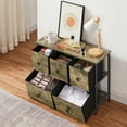 thumbnail image 5 of VECELO 5-Drawer Dresser for Bedroom Chest of Drawers Storage Dresser, 31.5" Length Unit Standing Organizer Metal Frame Wooden Top Living Room Entryway Office, Gray, 5 of 8