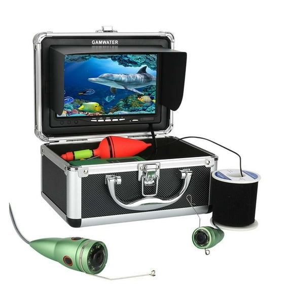Underwater Fishing Video Camera Kit 10M 20M 30M Fishfinder 6 PCS White Lights With 7" Inch Color Monitor For Ice Sea Fishing ,Cool Gifts for Fishing