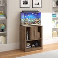 thumbnail image 6 of Flipper Cove 20 Gallon Aquarium Stand, Rustic Oak, 6 of 8