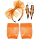 thumbnail image 5 of Aros para El pelo y pendientes de relámpago Sexy guantes de red de pesca Minnieouse Naranja 2Conjunto, 5 of 6