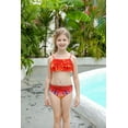 thumbnail image 7 of Hejin Mermaid Tail for Girls 3Pcs Kids Mermaid Swimwear Costume Bathing Suit Cute Ruffle Tankini 3-13T, 7 of 7