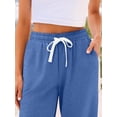 thumbnail image 3 of AURA Women Summer Jogger Pants Drawstring Ankle Length Elastic Waist Casual Fit 2025 S-3XL, 3 of 7