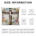 thumbnail image 5 of Orinice Cross Flowers Vintage Graphic Decorative Men Women Boy Girl Room Cushion Throw Pillow Cover 12x12in, 5 of 5