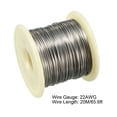thumbnail image 2 of Unique Bargains Fil de Résistance Chauffant 0.6mm 22AWG Fils de Résistance Nichrome pour Éléments Chauffants 65.6 Pieds, 2 of 4