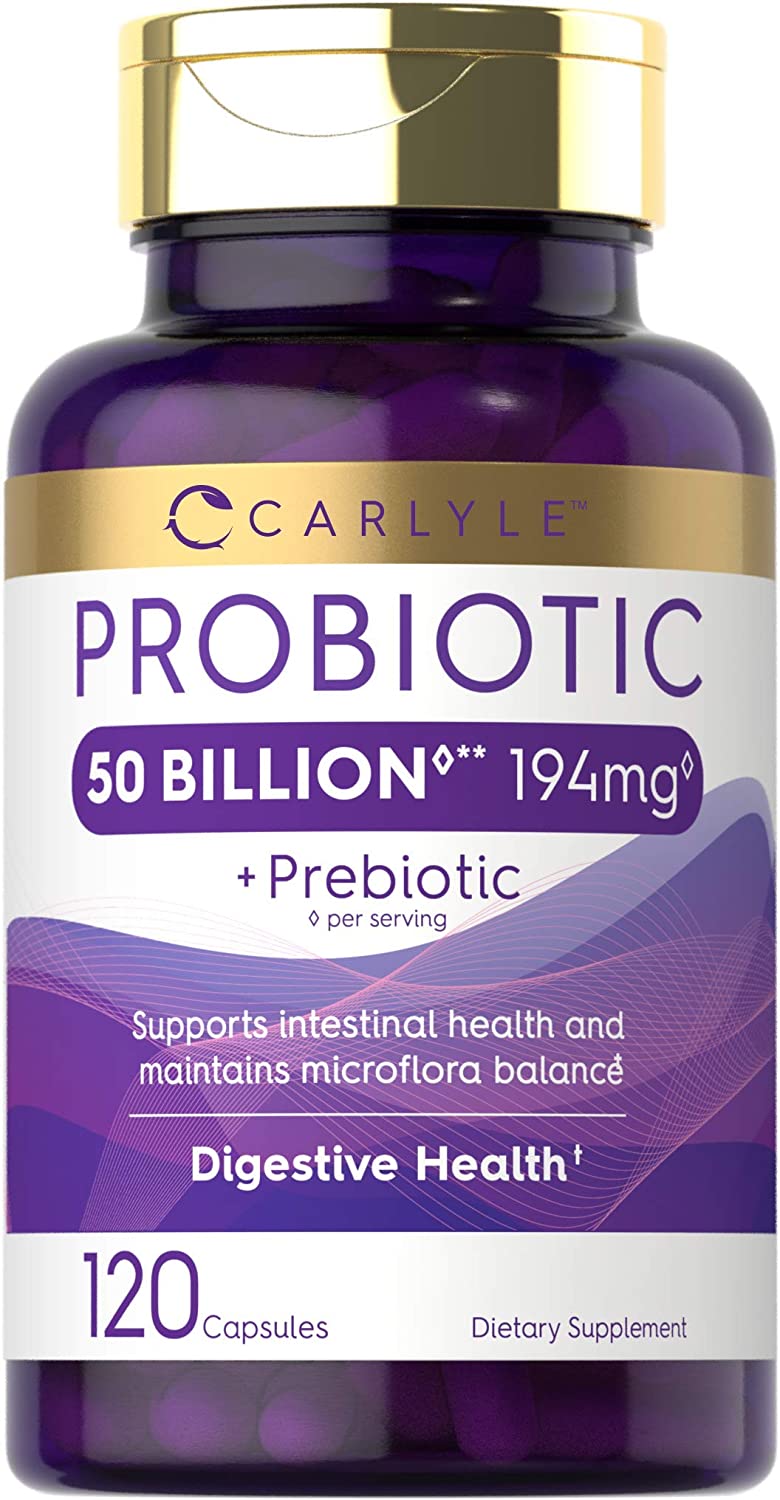 Probiotics 50 Billion CFUs 120 Capsules with Prebiotics for Women