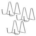 thumbnail image 1 of Unique Bargains 3Pack 3Inch Plate Stand for Display Iron Easel Plate Holder for Photo Silver, 1 of 5