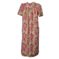 thumbnail image 2 of Elegant Emily Women's Snap-Front Duster Robe With Pockets - Watercolor Garden - 1X, 2 of 4