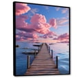 thumbnail image 2 of Designart "Serenity by the Pier and Dock I" Nautical & Beach Floater Framed Canvas Print, 2 of 7