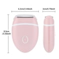 thumbnail image 3 of Pain-Free Electric Lady Shaver for Women - Rechargeable & Waterproof Hair Removal Epilator for Legs, Arms, Underarms & Bikini Area - Gentle & Portable for Sensitive Skin, Pink, 3 of 7