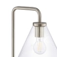 thumbnail image 5 of Modway Element Transparent Glass Glass and Metal Floor Lamp in Satin Nickel, 5 of 9