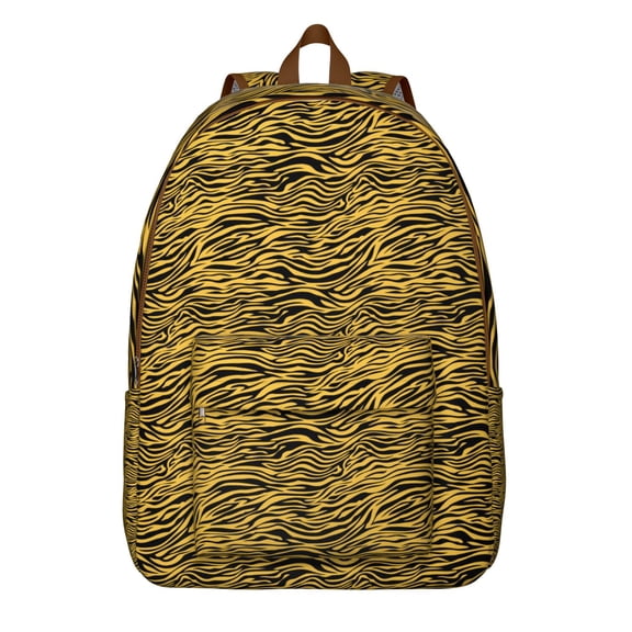 Artistic Tiger Pattern Backpack – Bengal Stripes Jungle Bookbag for Lovers of Wildlife, Travel, and Adventure