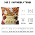 thumbnail image 5 of JEUXUS  Farmhouse Floral Blossom Tufted Throw Pillow Cover Spring Colorful Flower Vase Leaves Pillowcase Soft Square Cushion Case, 5 of 5