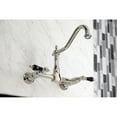 thumbnail image 4 of Kingston Brass KS1246PKL Duchess Wall Mount Bridge Kitchen Faucet, Polished Nickel, 4 of 5