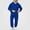 Blue, variant on Vornjynx Boys 2 Piece Outfit (2-14) Fleece Lined Hooded Sweatshirt with and Leg Tied Sweatpants Set Sporty Blue
