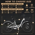 thumbnail image 5 of Lilypelle 26" Electric Bike for Women Adults, 36V 10.4Ah UL2849 (By SGS) Battery ,350W Helical Motor w/ 700W peak power , 7-Speed Electric Bicycle w/ Front Fork Suspension,Max 20mph,50 Miles,Class 2, 5 of 6