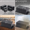 thumbnail image 4 of Caja de conexiones Plástico ABS A prueba de polvo Impermeable IP65 Cajas eléctricas universales Caja de proyecto con oído fijo Negro, 4 of 5